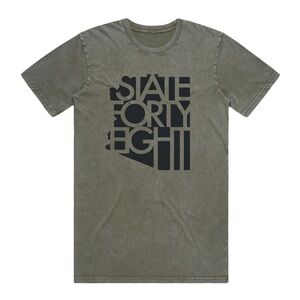 NWT State Forty Eight Unisex CREW NECK STONEWASH CLASSIC | MOSS STONE & BLACK
